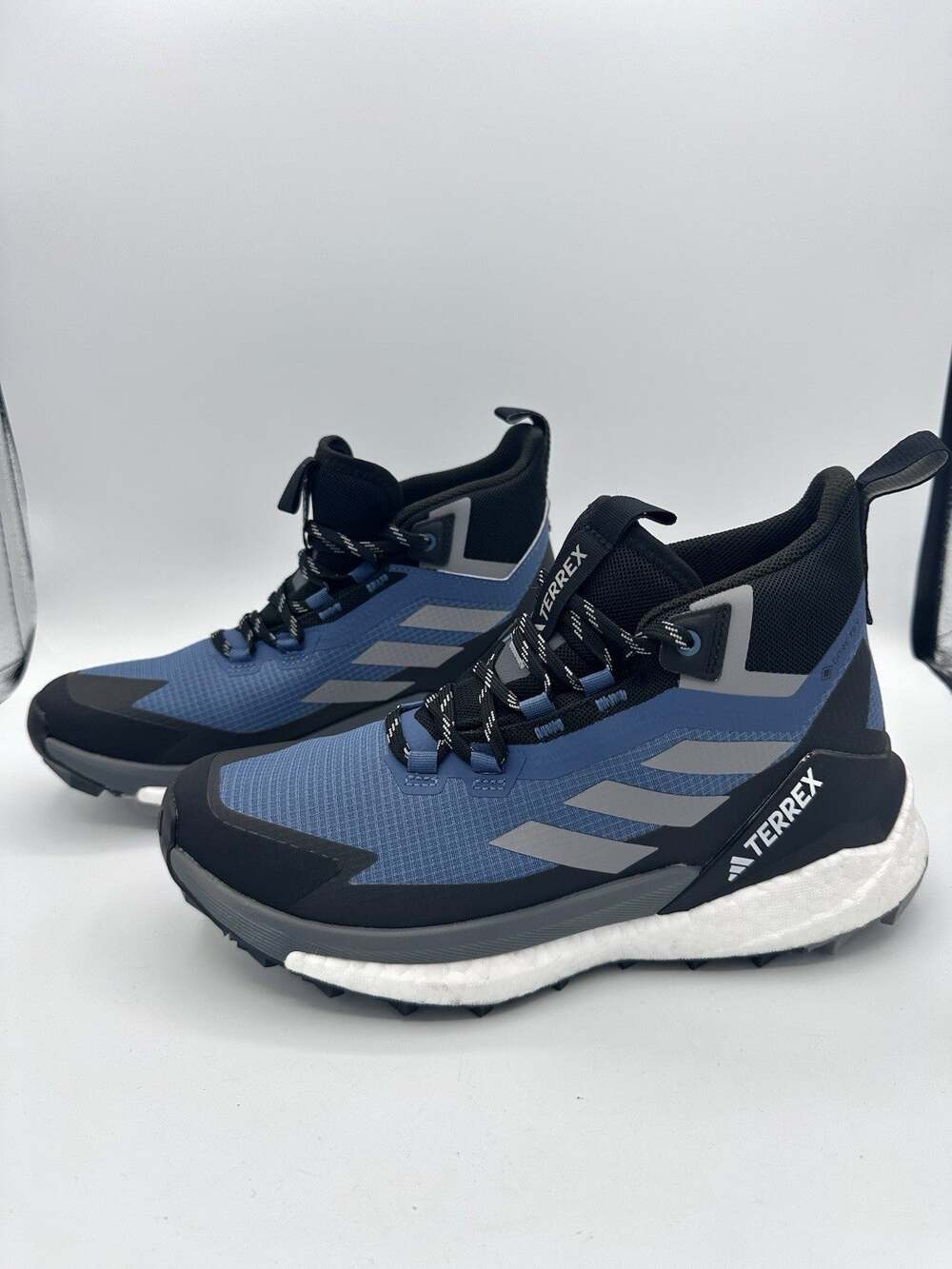 Adidas Terrex Free Hiker 2.0 GTX Mens 7 - Wonder Steel Grey Blue Black IH3525